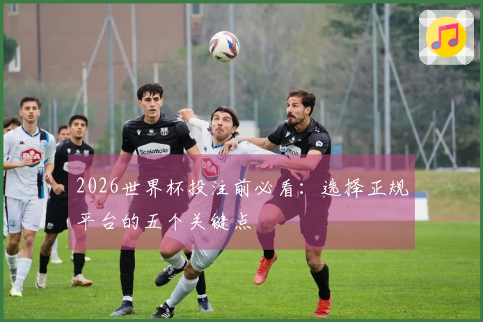 2026世界杯投注前必看：选择正规平台的五个关键点